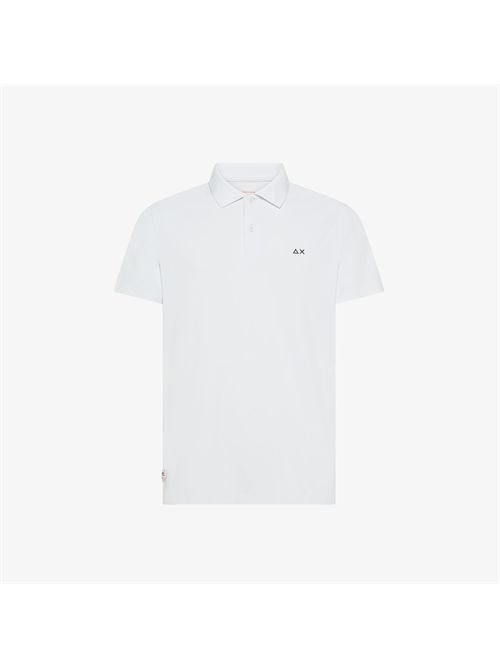 Polo in piquet tecnico bianco SUN 68 | A36143/01